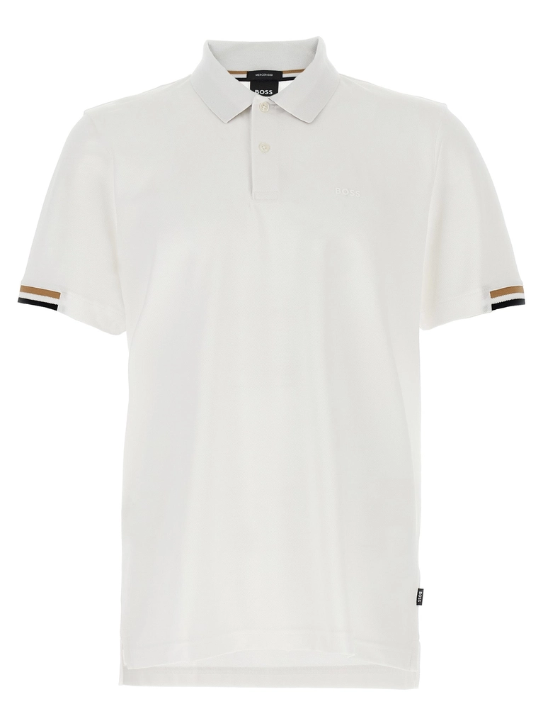 Hugo Boss Parlay 147 Polo Bianco-Uomo